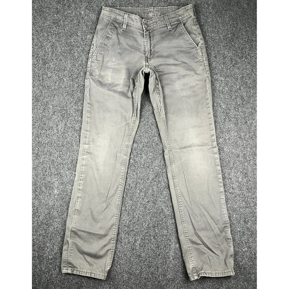 Levis 511 Slim Fit Chino Pants Mens 31x32 Gray Cotton Twill Casual Trousers